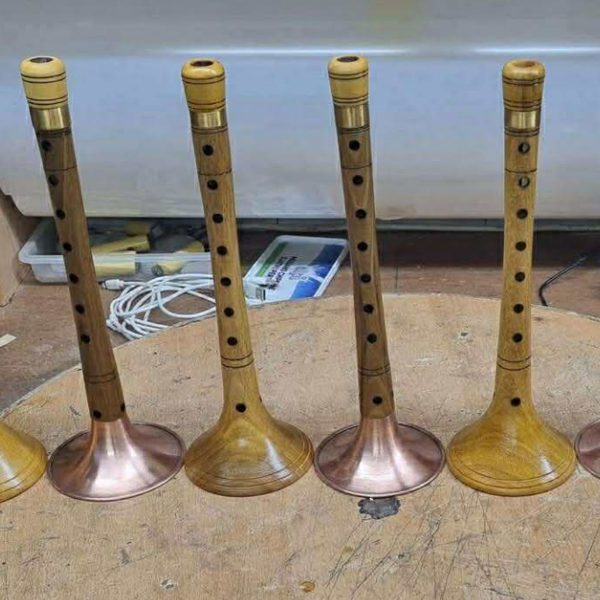 Small Zurla Made From Walnut and Brass